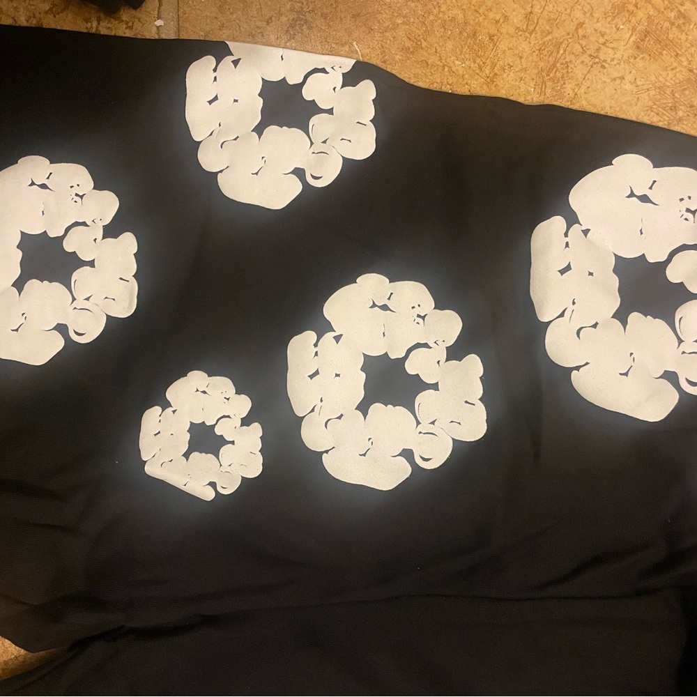 Black denim tears shorts